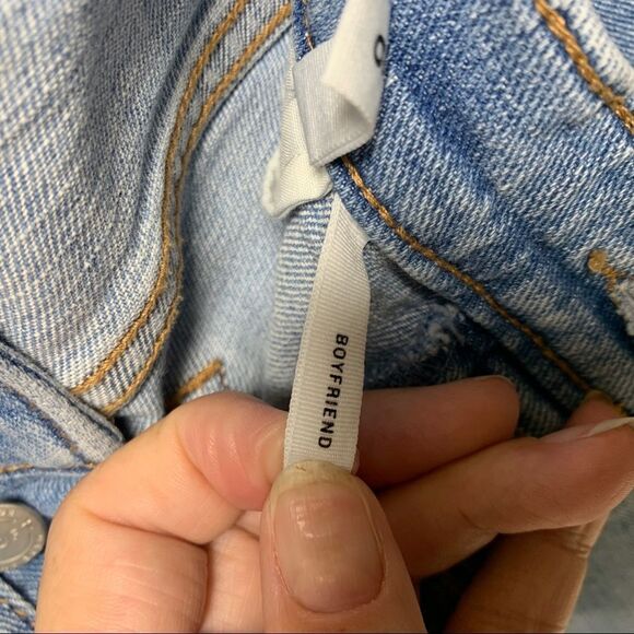 Ann Taylor Loft Boyfriend Light Wash Button Fly Jeans sz 10 - Picture 12 of 13